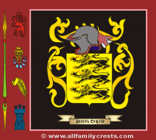 Carew Coat of Arms, Family Crest - Click here to view