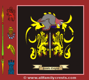 Carvill Coat of Arms, Family Crest - Click here to view