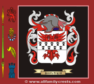 Choyce family crest and meaning of the coat of arms for the surname ...