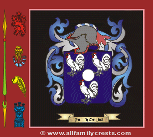 Cocks Coat of Arms, Family Crest - Click here to view