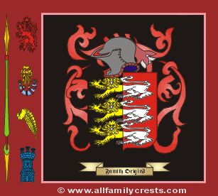 Cossentine Coat of Arms, Family Crest - Click here to view