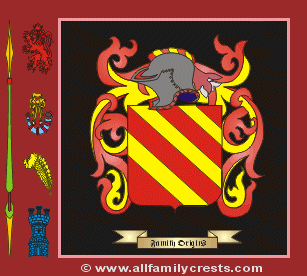 Cryne Coat of Arms, Family Crest - Click here to view