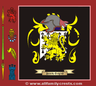 Dimmock Coat of Arms, Family Crest - Click here to view