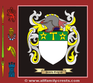 Drury Coat of Arms, Family Crest - Click here to view