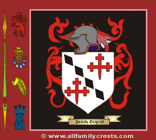 Eaken Coat of Arms, Family Crest - Click here to view