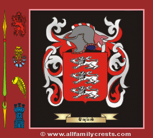 England Coat of Arms, Family Crest - Click here to view