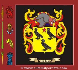 Falcon Coat of Arms, Family Crest - Click here to view