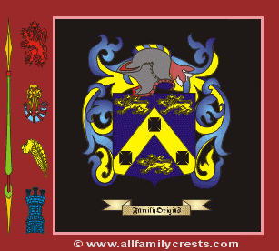 Fowell Coat of Arms, Family Crest - Click here to view