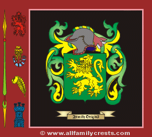Frahill Coat of Arms, Family Crest - Click here to view