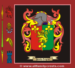 Gerane Coat of Arms, Family Crest - Click here to view