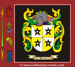 Glennon Coat of Arms, Family Crest - Click here to view