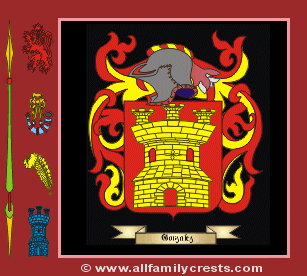 Gonzalez Coat of Arms, Family Crest - Click here to view