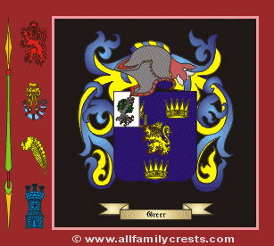 Greer Coat of Arms, Family Crest - Click here to view