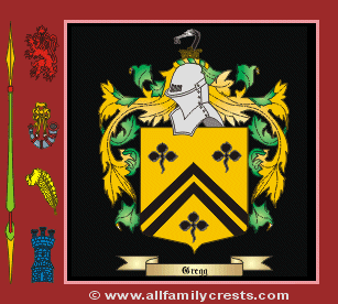Gregg Coat of Arms, Family Crest - Click here to view