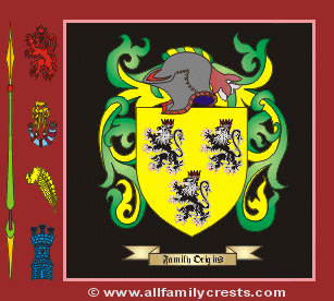 Guerin Coat of Arms, Family Crest - Click here to view