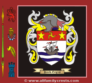 Gunn Coat of Arms, Family Crest - Click here to view