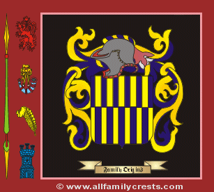 Gurney Coat of Arms, Family Crest - Click here to view