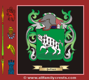 Hallinan Coat of Arms, Family Crest - Click here to view