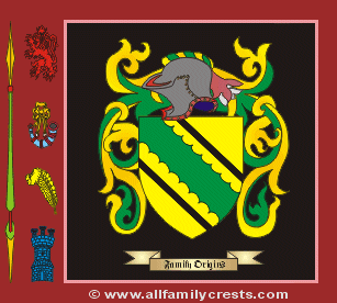 Hanberry Coat of Arms, Family Crest - Click here to view