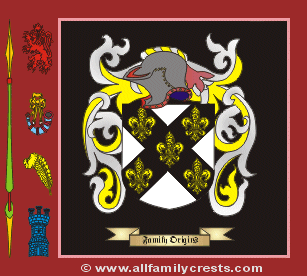 Hawkin Coat of Arms, Family Crest - Click here to view