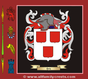 Haye Coat of Arms, Family Crest - Click here to view