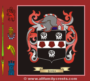 Hewlet Coat of Arms, Family Crest - Click here to view