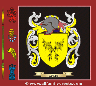Hickson Coat of Arms, Family Crest - Click here to view