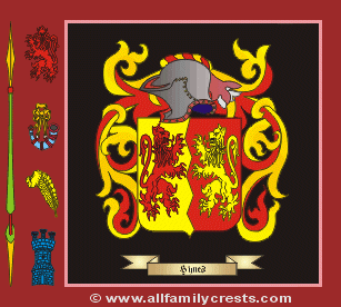 Hines Coat of Arms, Family Crest - Click here to view