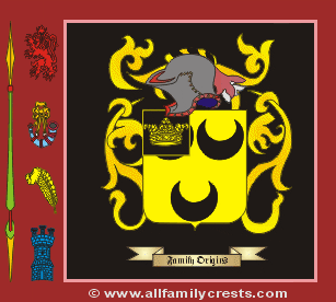 Hodges Coat of Arms, Family Crest - Click here to view