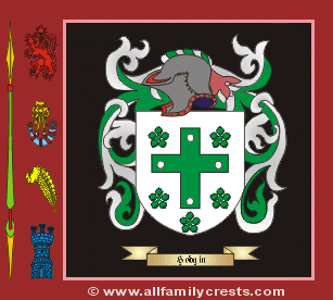 Hodgin Coat of Arms, Family Crest - Click here to view
