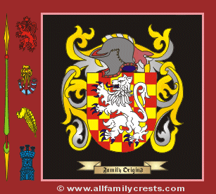 Hoo Coat of Arms, Family Crest - Click here to view