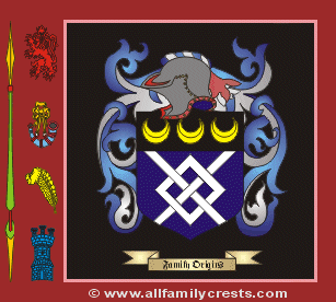 Hood Coat of Arms, Family Crest - Click here to view