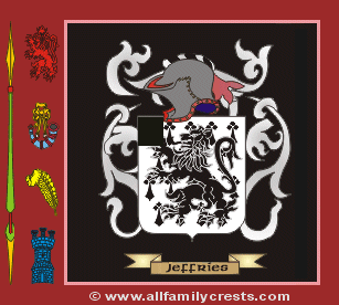Jefferies Coat of Arms, Family Crest - Click here to view