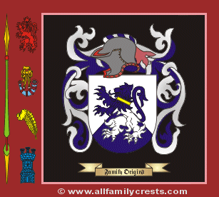 Jellis Coat of Arms, Family Crest - Click here to view