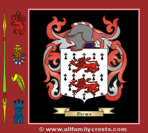 Kiernan Coat of Arms, Family Crest - Click here to view