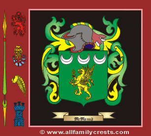 MacManus Coat of Arms, Family Crest - Click here to view