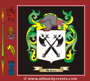 Maddison Coat of Arms, Family Crest - Click here to view