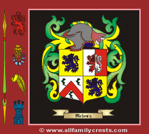 Mahony Coat of Arms, Family Crest - Click here to view
