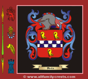 Makin Coat of Arms, Family Crest - Click here to view