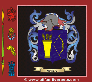 Malony Coat of Arms, Family Crest - Click here to view