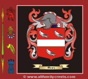 Maney Coat of Arms, Family Crest - Click here to view