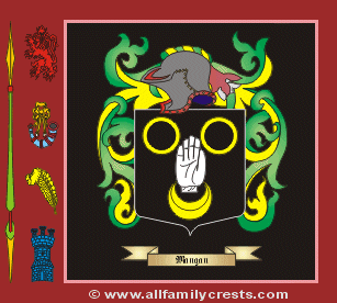 Mangann Coat of Arms, Family Crest - Click here to view