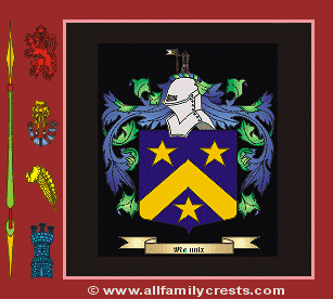 Manix Coat of Arms, Family Crest - Click here to view