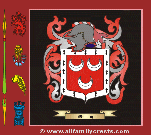 Manning Coat of Arms, Family Crest - Click here to view
