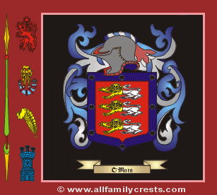 Mara Coat of Arms, Family Crest - Click here to view