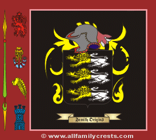 Mervin Coat of Arms, Family Crest - Click here to view