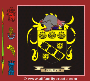Milborn Coat of Arms, Family Crest - Click here to view