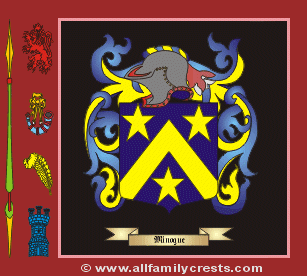 Minnock Coat of Arms, Family Crest - Click here to view