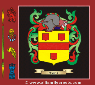 Moncur Coat of Arms, Family Crest - Click here to view