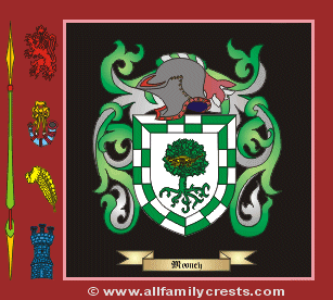 Mooney Coat of Arms, Family Crest - Click here to view